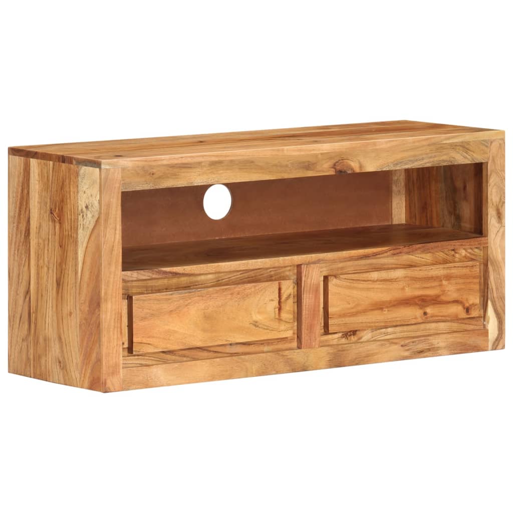 vidaXL TV Cabinet 88x30x40 cm Solid Acacia Wood