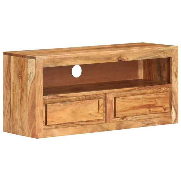 vidaXL TV Cabinet 88x30x40 cm Solid Acacia Wood