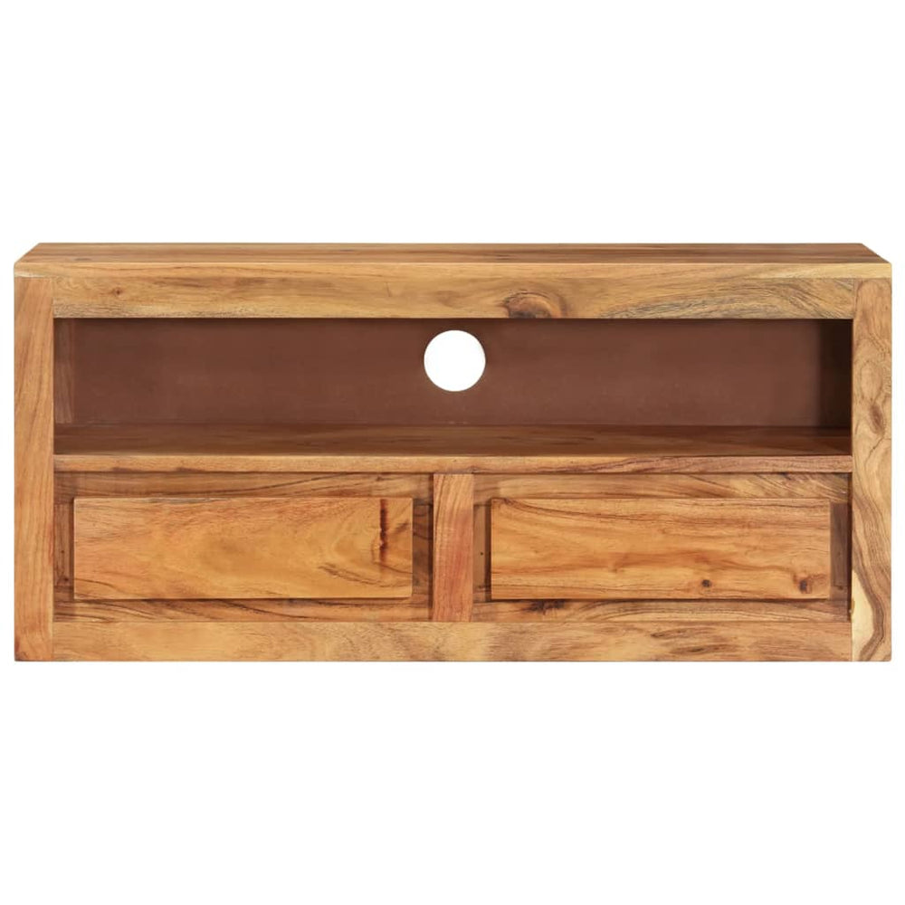 vidaXL TV Cabinet 88x30x40 cm Solid Acacia Wood