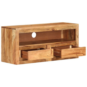 vidaXL TV Cabinet 88x30x40 cm Solid Acacia Wood