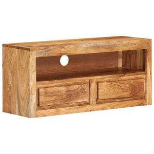 vidaXL TV Cabinet 88x30x40 cm Solid Acacia Wood