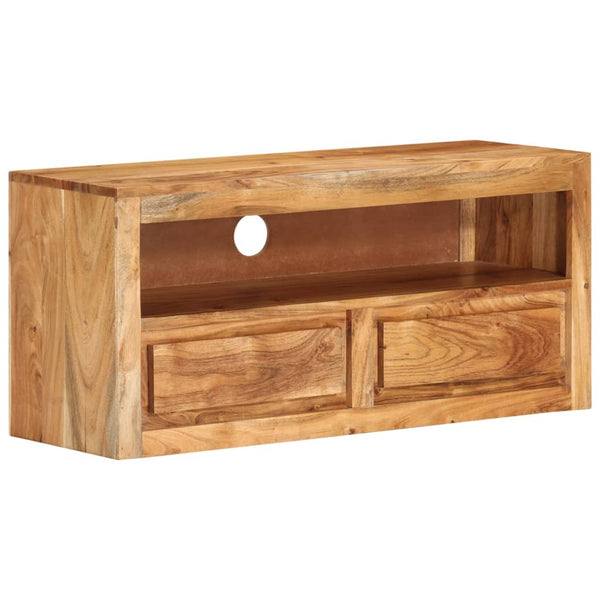 vidaXL TV Cabinet 88x30x40 cm Solid Acacia Wood