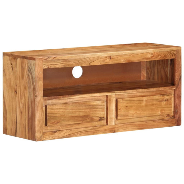 vidaXL TV Cabinet 88x30x40 cm Solid Acacia Wood