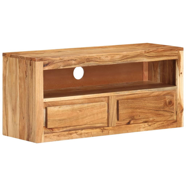 vidaXL TV Cabinet 88x30x40 cm Solid Acacia Wood