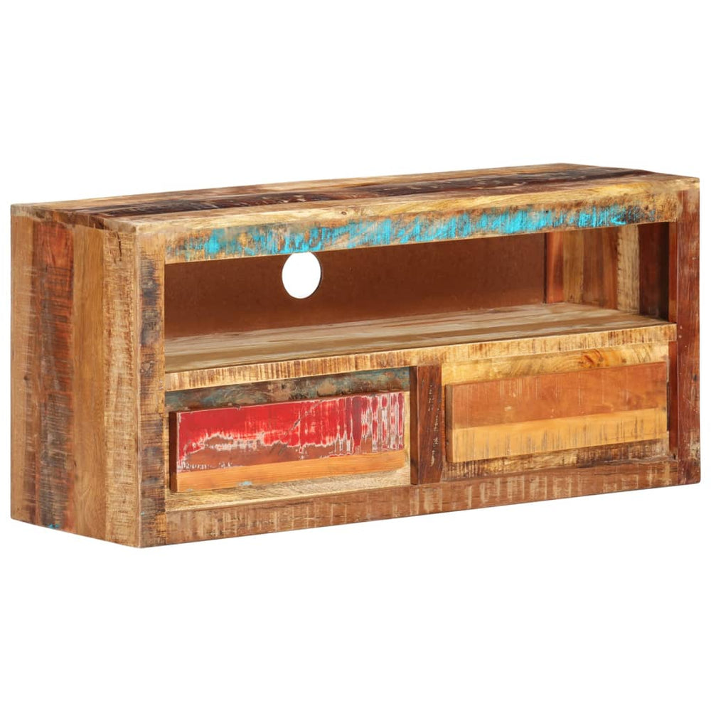 vidaXL TV cabinet 88x30x40 cm solid reclaimed wood