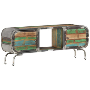 vidaXL TV Cabinet Multicolor 110x30x42 cm Solid Reclaimed Wood