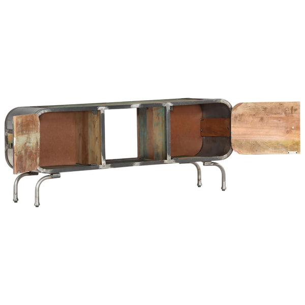 vidaXL TV Cabinet Multicolor 110x30x42 cm Solid Reclaimed Wood