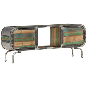vidaXL TV Cabinet Multicolor 110x30x42 cm Solid Reclaimed Wood