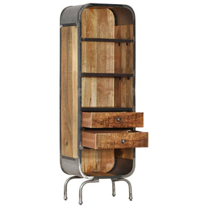 vidaXL Highboard 40x30x126 cm Solid Mango Wood