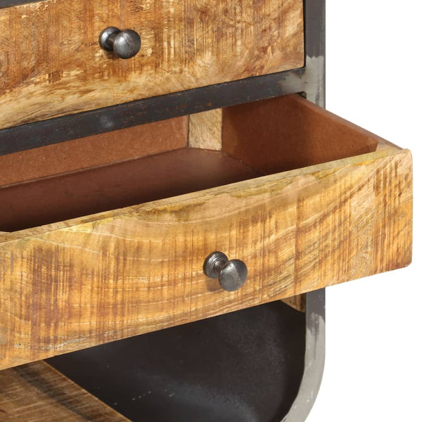 vidaXL Highboard 40x30x126 cm Solid Mango Wood