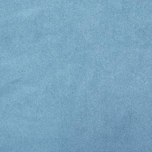 Hellblauer Samt Aufbewahrungshocker, 31x37 cm