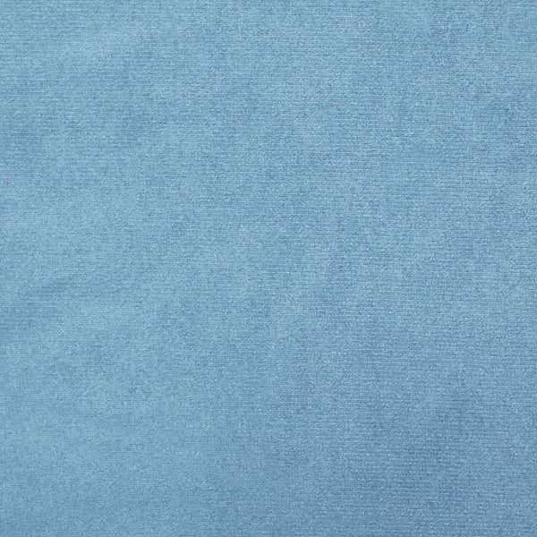Hellblauer Samt Aufbewahrungshocker, 31x37 cm
