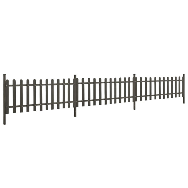 vidaXL Slat Fence with Posts 3 pcs WPC 614x80 cm
