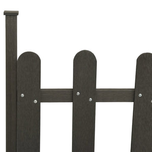 vidaXL Slat Fence with Posts 3 pcs WPC 614x80 cm
