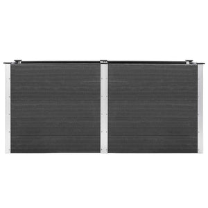 vidaXL Raised Garden Bed 200x50x91 cm WPC Grey