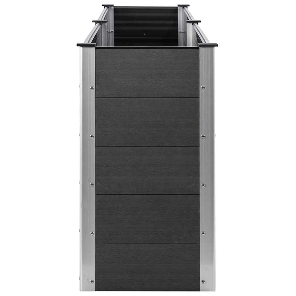 vidaXL Raised Garden Bed 200x50x91 cm WPC Grey