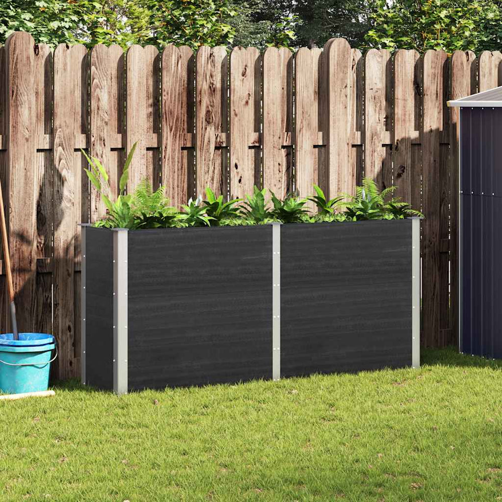vidaXL Raised Garden Bed 200x50x91 cm WPC Grey