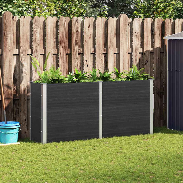 vidaXL Raised Garden Bed 200x50x91 cm WPC Grey