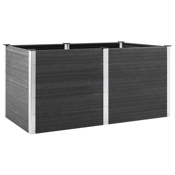 vidaXL Garden Raised Bed 200x100x91 cm WPC Grey