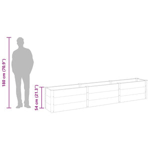 vidaXL Raised Garden Bed 300x50x54 cm WPC Grey
