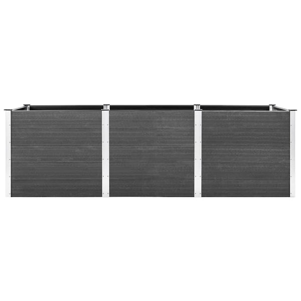 vidaXL Garden Raised Bed 300x100x91 cm WPC Grey