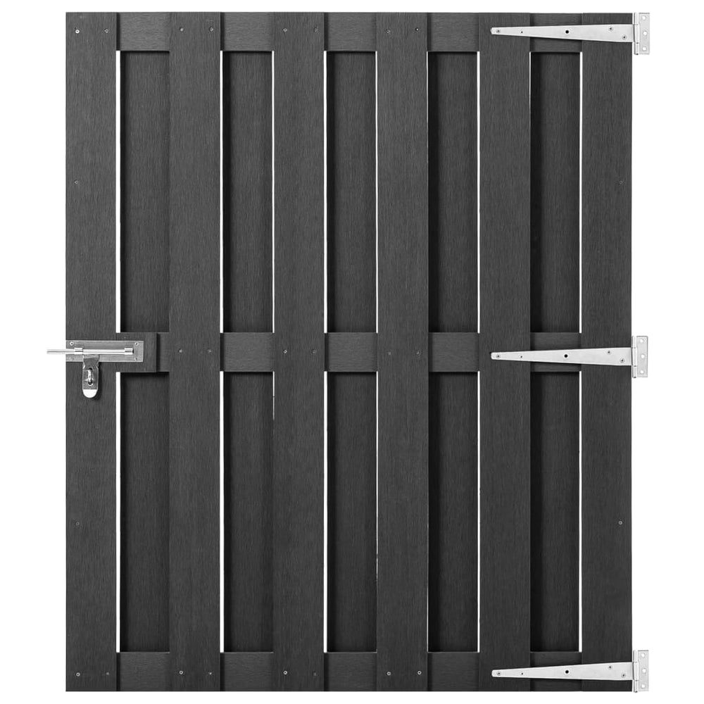 vidaXL WPC Garden Gate 100x112 cm Grey
