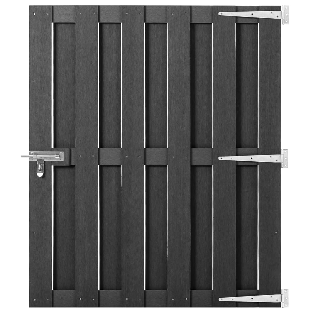 vidaXL WPC Garden Gate 100x112 cm Grey