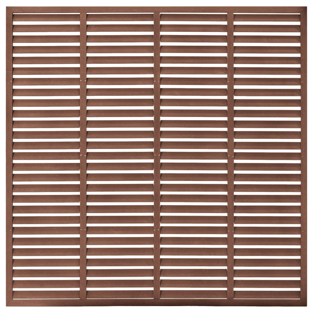 vidaXL WPC Slat Fence 180x180 cm Brown