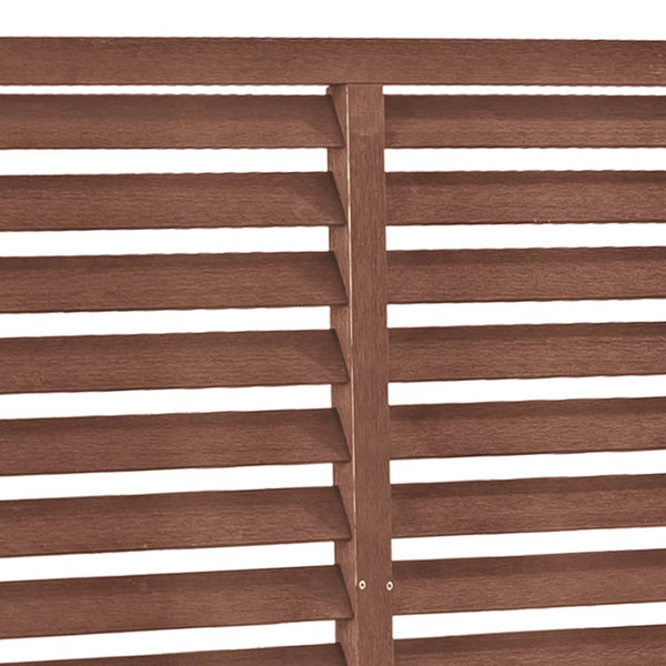 vidaXL WPC Slat Fence 180x180 cm Brown