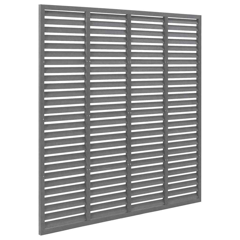 vidaXL Slat Fence WPC 180x180 cm Grey