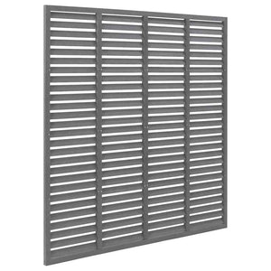 vidaXL Slat Fence WPC 180x180 cm Grey