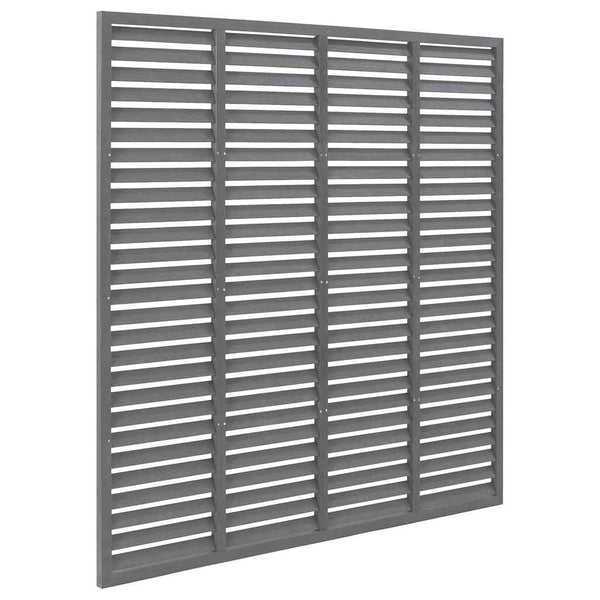 vidaXL Slat Fence WPC 180x180 cm Grey