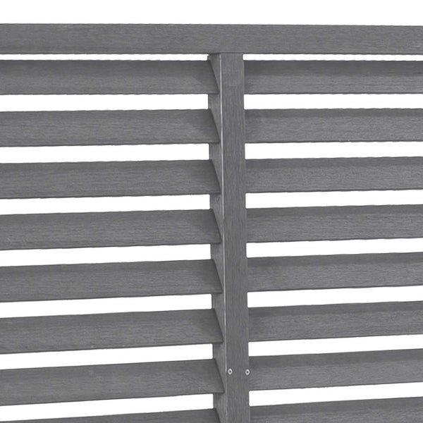 vidaXL Slat Fence WPC 180x180 cm Grey