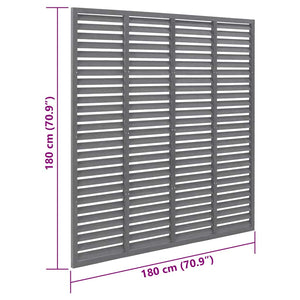vidaXL Slat Fence WPC 180x180 cm Grey