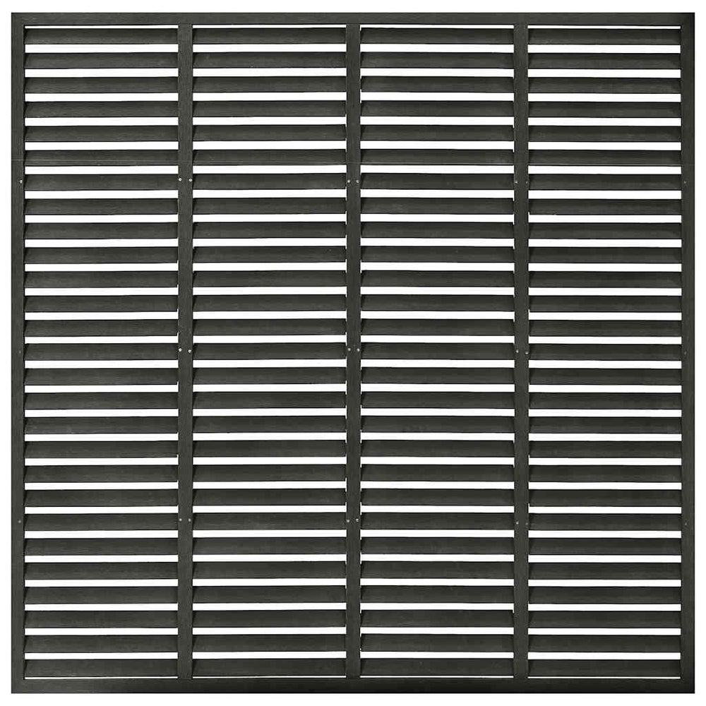 vidaXL WPC Louver Fence 180x180 cm Dark Grey