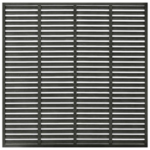 vidaXL WPC Louver Fence 180x180 cm Dark Grey