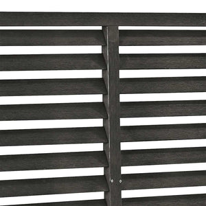 vidaXL WPC Louver Fence 180x180 cm Dark Grey