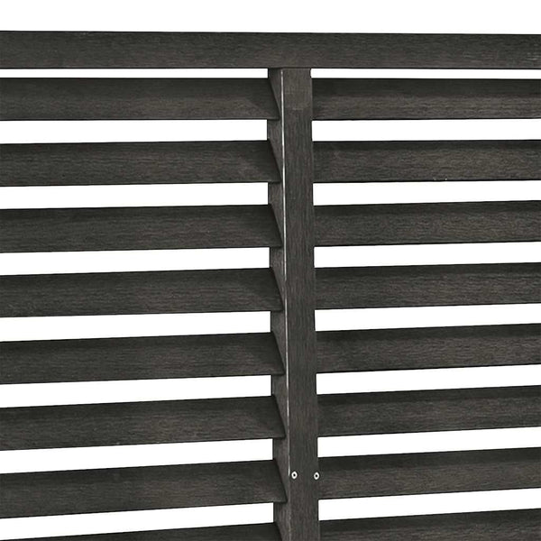 vidaXL WPC Louver Fence 180x180 cm Dark Grey