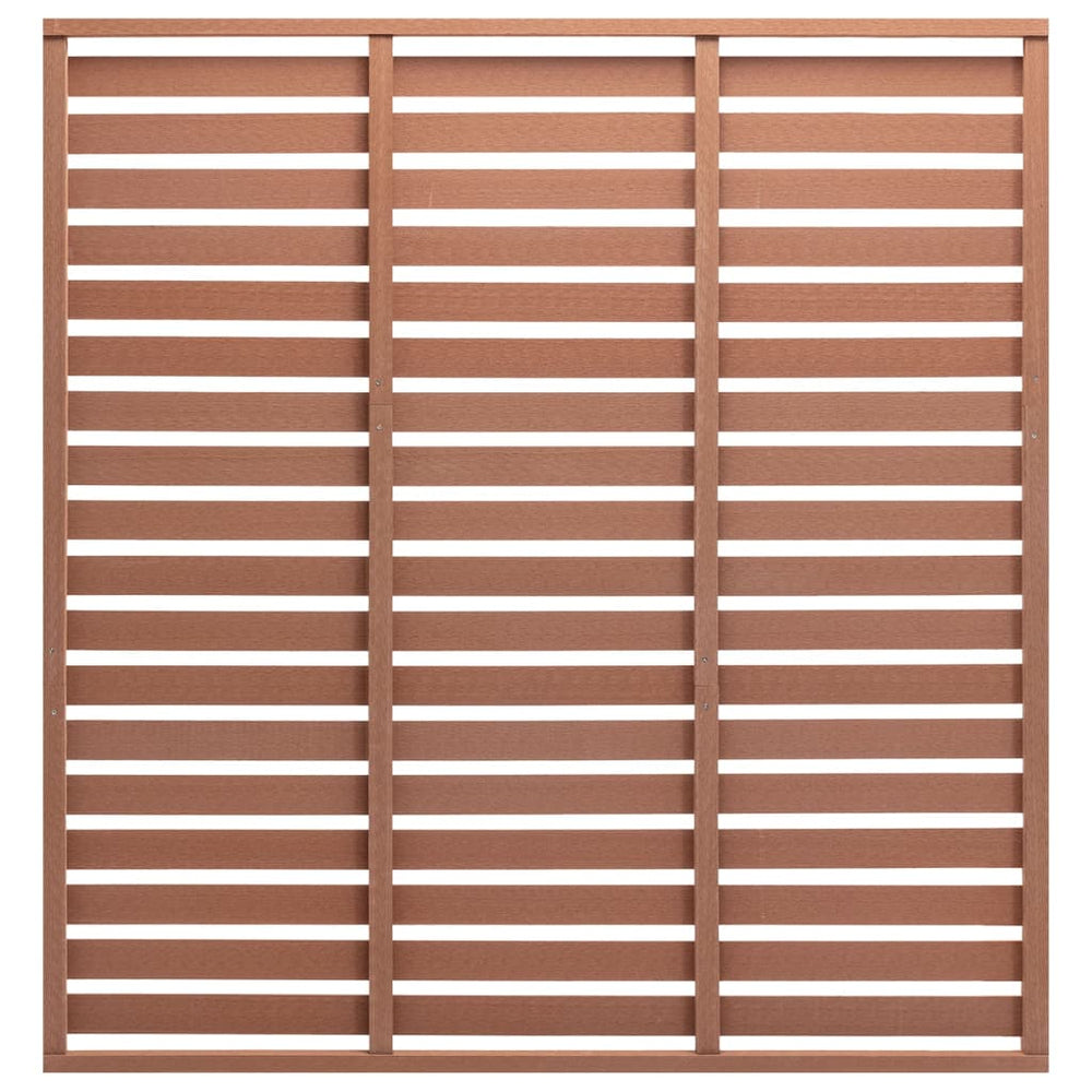 vidaXL WPC Fence Panel 180x180 cm Brown