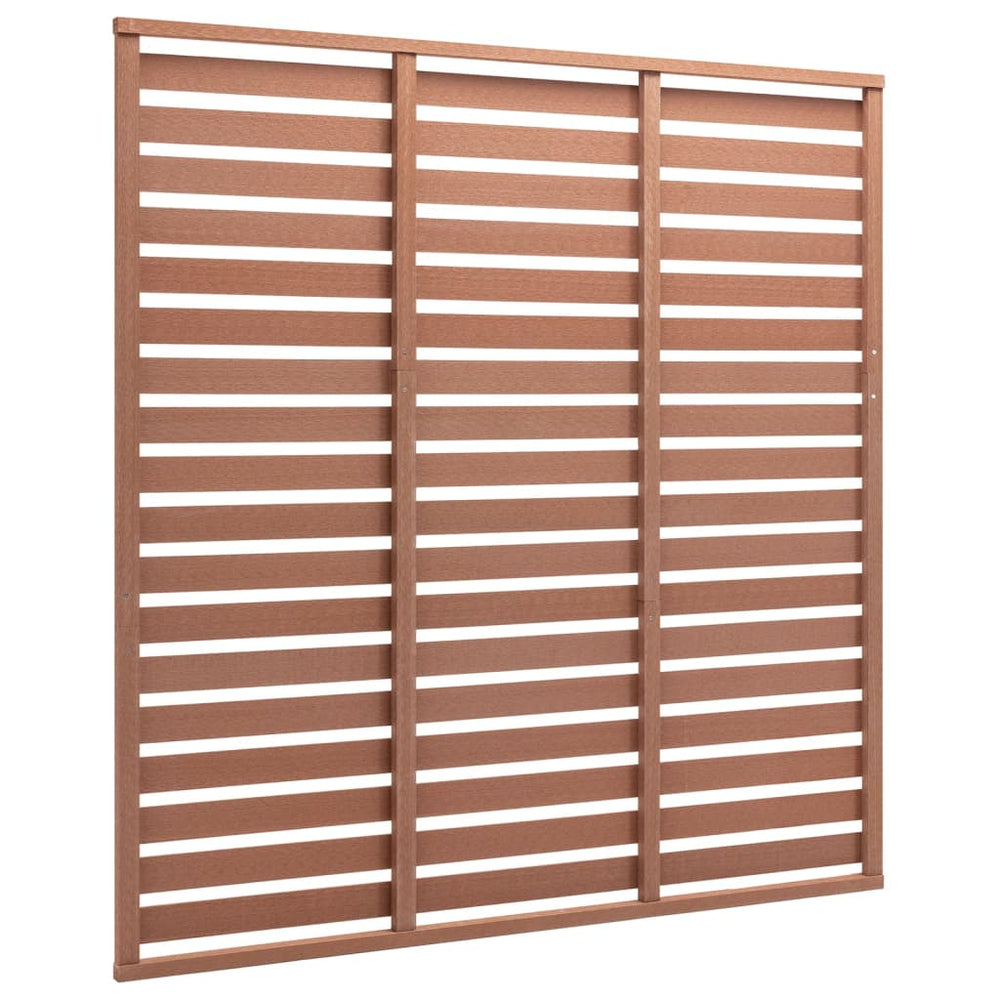 vidaXL WPC Fence Panel 180x180 cm Brown