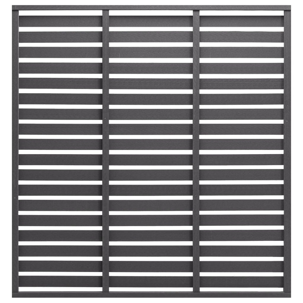 vidaXL WPC Fence Panel 180x180 cm Grey