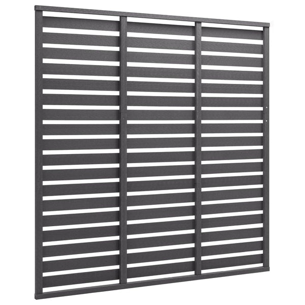 vidaXL WPC Fence Panel 180x180 cm Grey