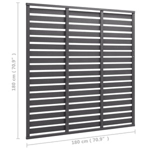 vidaXL WPC Fence Panel 180x180 cm Grey