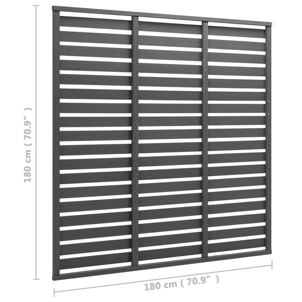 vidaXL WPC Fence Panel 180x180 cm Grey