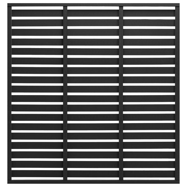 vidaXL WPC Fence Panel 180x180 cm Black