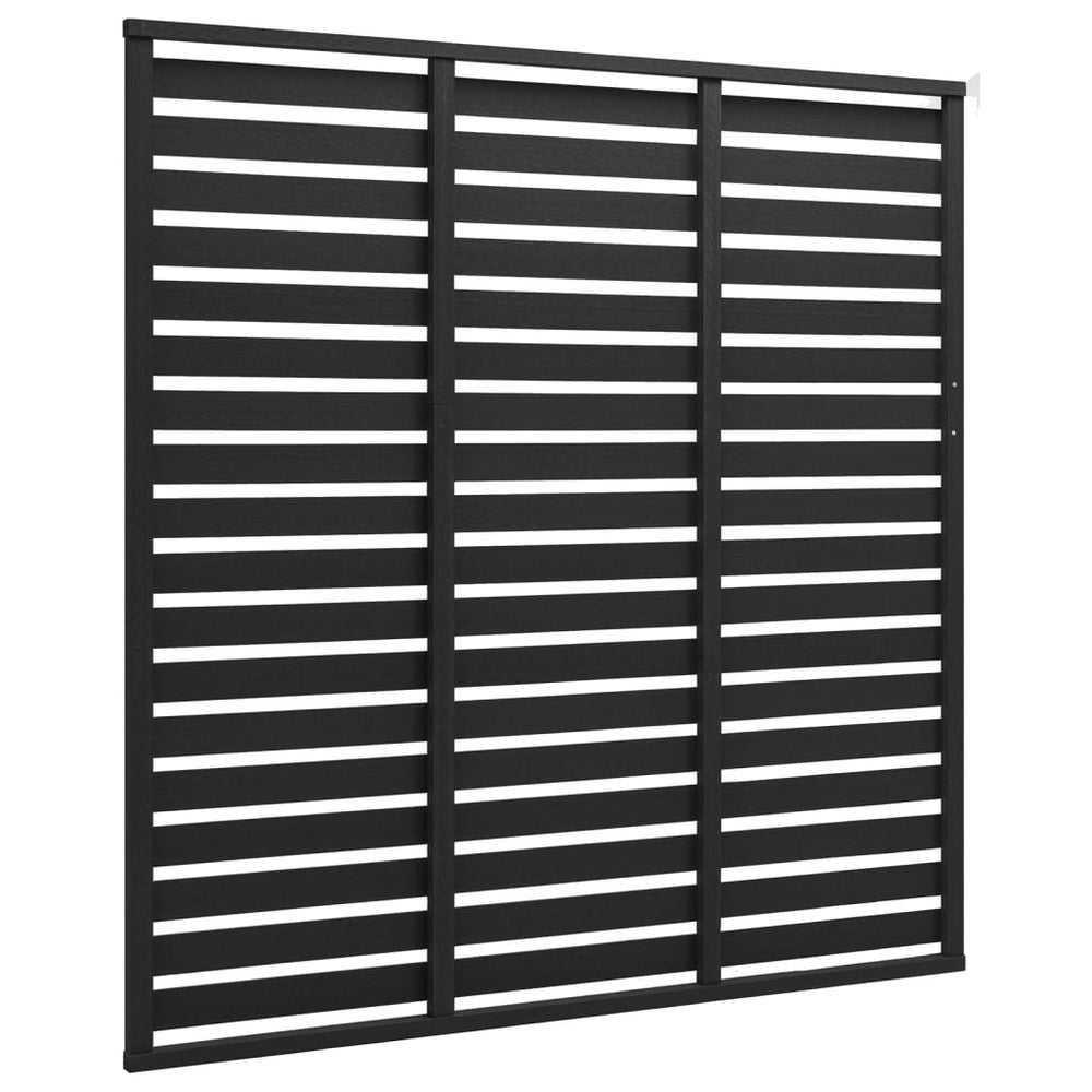 vidaXL WPC Fence Panel 180x180 cm Black