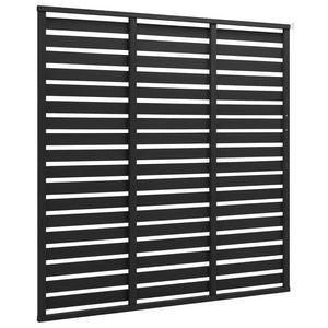 vidaXL WPC Fence Panel 180x180 cm Black