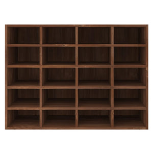 vidaXL Shoe Rack Engineered Wood 92x30x67.5 cm Brown Oak Look