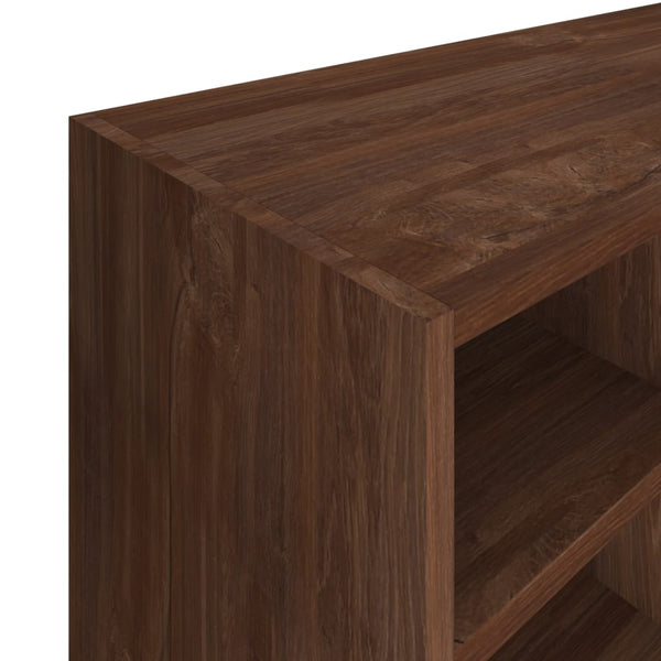 vidaXL Shoe Rack Engineered Wood 92x30x67.5 cm Brown Oak Look