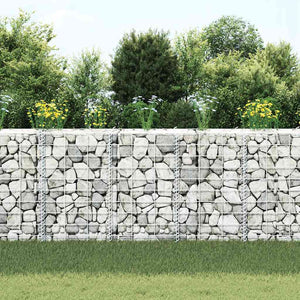 vidaXL Gabion Raised Garden Beds 3 pcs 30x30x50 cm Iron